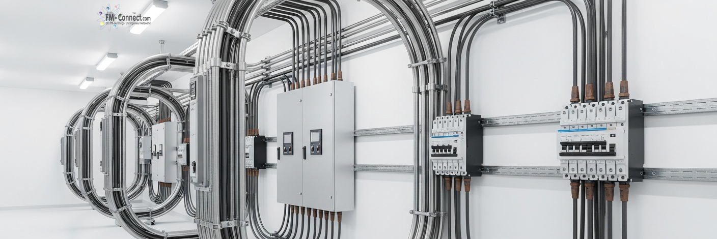 Ring- oder Schleifensysteme zur sicheren Energieverteilung im Facility Management darstellen