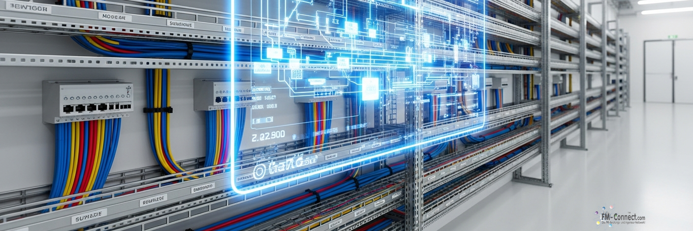 Kabel- und Installationsinfrastruktur zur sicheren Verlegung und Versorgung elektrischer Anlagen im Gebäude