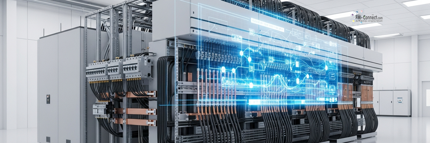 Hauptverteilungssystem zur zentralen Steuerung und Verteilung elektrischer Energie im Gebäude