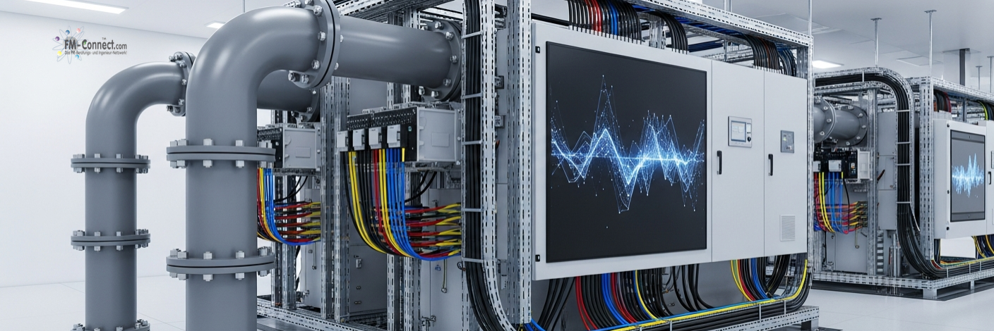 Struktur der elektrischen Versorgung zur sicheren Verteilung von Energie im Gebäude